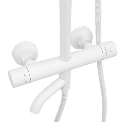 REA-P6608 - Doucheset met thermostaatkraan LUNGO mat wit