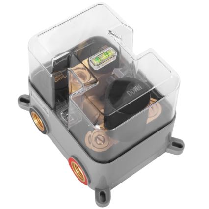 REA-P8551 - Doucheset met thermostatische inbouwkraan LUNGO geborsteld goud