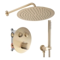 REA-P8551 - Doucheset met thermostatische inbouwkraan LUNGO geborsteld goud