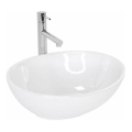 REA-U0133 - Opzetwastafel SOFIA 34,5x41 cm keramiek/hoogglans wit