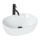 REA-U0416 - Opzetwastafel AMELIA 34,5 x 48 cm keramiek/glanzend wit