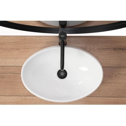 REA-U0462 - Opzetwastafel LINDA 34x48,5 cm keramiek/glanzend wit