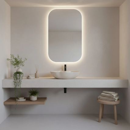 REA-U0617 - Opzetwastafel PEARL 38x50,5 cm keramiek/beige/steenlook