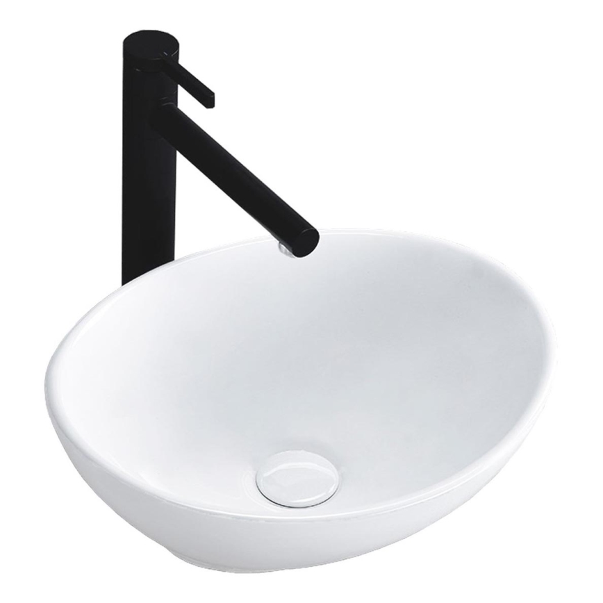 REA-U0623 - Opzetwastafel SOFIA MINI 27x34 cm keramiek/hoogglans wit