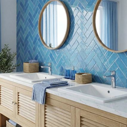 REA-U0786 - Inbouwwastafel DAFNE 47x62 cm keramiek/glanzend wit