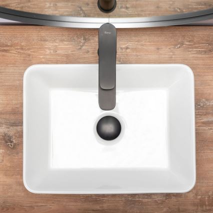 REA-U0952 - Opbouwwastafel ANITA MINI 31x41 cm keramiek/glanzend wit