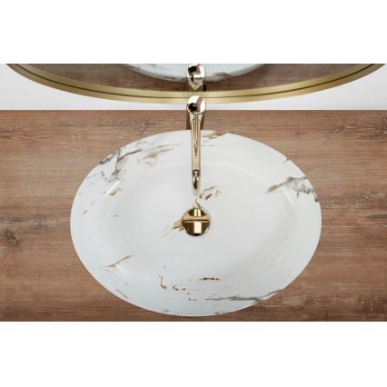 REA-U1232 - Opzetwastafel QUEEN 41,5x55 cm keramiek/steenlook