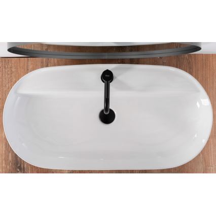 REA-U2541 - Opbouwwastafel AURA 41x81 cm keramiek/glanzend wit