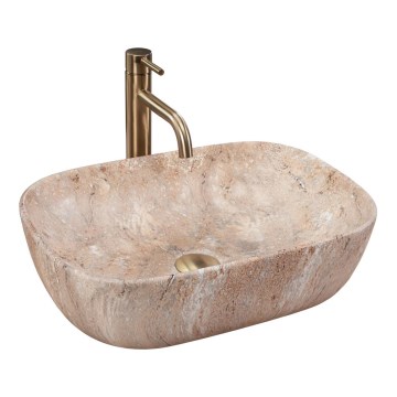 REA-U3323 - Opzetwastafel BELINDA 33,5x46,5 cm keramiek/steenlook