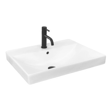 REA-U3326 - Inbouwwastafel MANDY 46x60 cm keramiek/glanzend wit