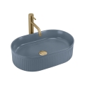 REA-U3535 - Opzetwastafel VANDA 31x49 cm keramiek/donkerblauw