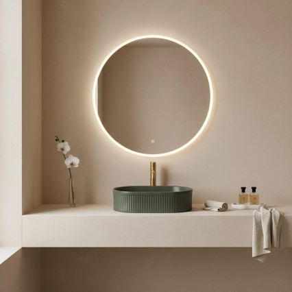 REA-U3611 - Opbouwwastafel VANDA 31 x 49 cm keramiek/donkergroen