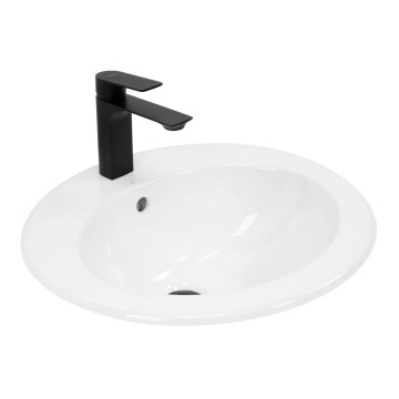 REA-U4122 - Inbouwwastafel DALIA 46 x 51,5 cm keramiek/glanzend wit
