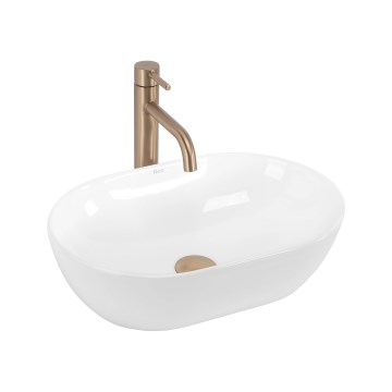 REA-U4330 - Opbouwwastafel AMELIA 31x45 cm keramiek/hoogglans wit