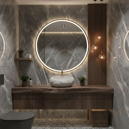 REA-U4332 - Opzetwastafel MIKA 38x50 cm beige/grijs/steenlook