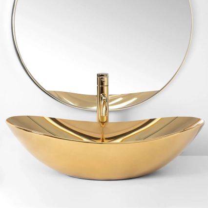 REA-U4545 - Opzetwastafel ROYAL 36x60,5 cm keramiek/goud