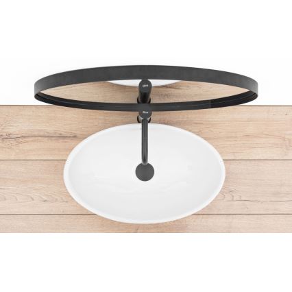 REA-U4603 - Opzetwastafel PAMELA 33x53 cm keramiek/glanzend wit