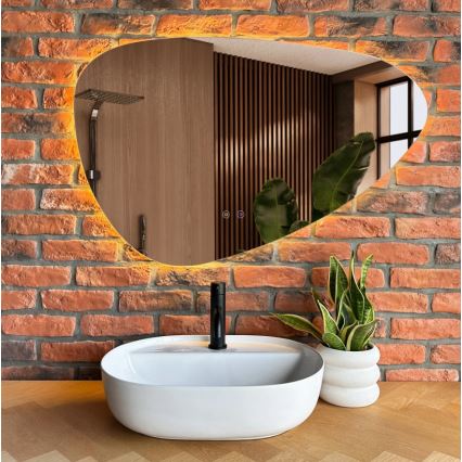 REA-U4620 - AURA opzetwastafel 38,5x50,5 cm keramiek/glanzend wit