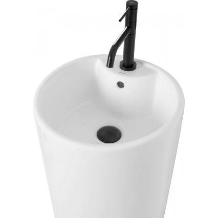 REA-U5635 - Vrijstaande wastafel BLANKA 85x40 cm keramiek/glanzend wit