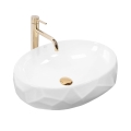 REA-U5660 - Opzetwastafel MAYA 39x60 cm keramiek/glanzend wit