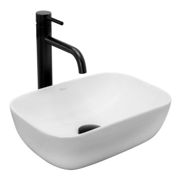 REA-U5667 - Opzetwastafel BELINDA MINI 25x36 cm keramiek/glanzend wit