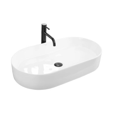 REA-U5801 - Opzetwastafel NADIA 38,5x71 cm keramiek/glanzend wit