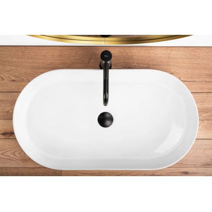 REA-U5801 - Opzetwastafel NADIA 38,5x71 cm keramiek/glanzend wit