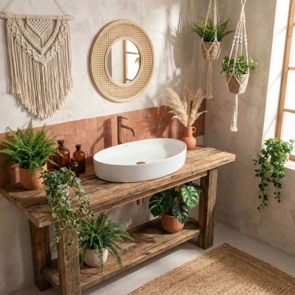 REA-U6371 - Opzetwastafel JOANA 40,5x65,5 cm keramiek/glanzend wit