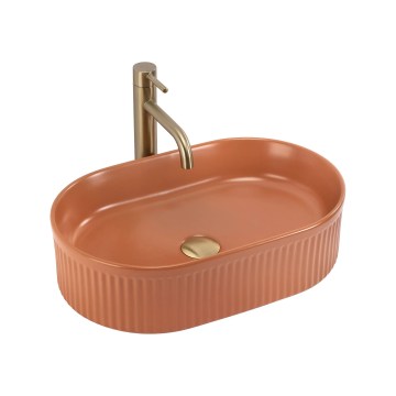REA-U6377 - Opzetwastafel VANDA 31x49 cm keramiek/oranje