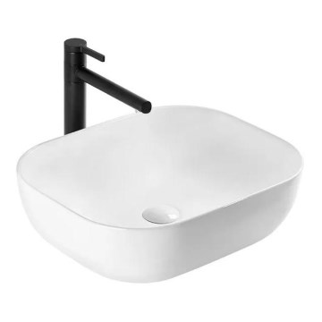 REA-U6521 - Opzetwastafel BELINDA SLIM 33x46,5 cm keramiek/hoogglans wit