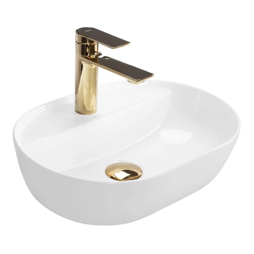 REA-U6617 - Opzetwastafel AURA 30x42 cm keramiek/glanzend wit