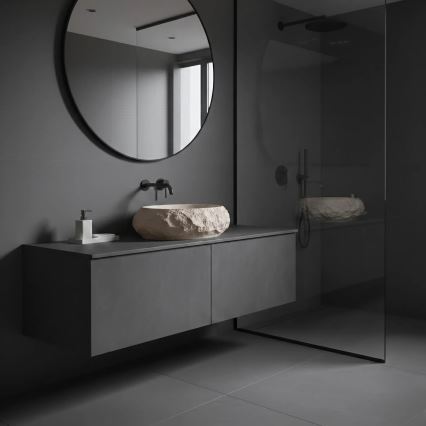 REA-U7347 - Opzetwastafel MIKA 38x50 cm beige/steenlook