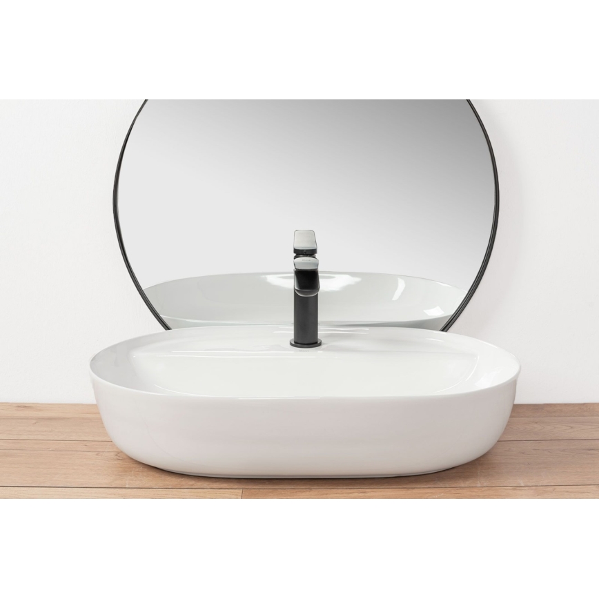 REA-U7900 - Opzetwastafel AURA 40,5x60,5 cm keramiek/glanzend wit