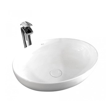 REA-U8198 - Opzetwastafel CAROLA SLIM 39x51,5 cm keramiek/glanzend wit
