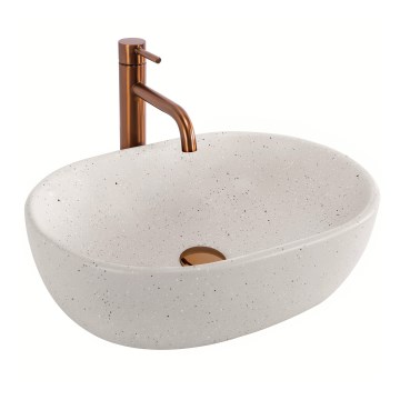REA-U8480 - Opzetwastafel AMELIA 34,5x48 cm keramiek/steenimitatie