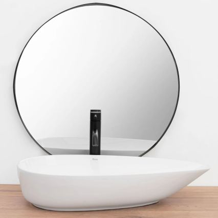 REA-U8537 - Opbouwwastafel GRETA 40x65,5 cm keramiek/hoogglans wit