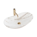 REA-U8598 - Opzetwastafel ROYAL 36x60,5 cm keramiek/marmerdecor