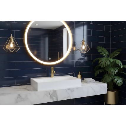 REA-U8900 - Opbouwwastafel GOYA 37x50 cm composiet/mat wit