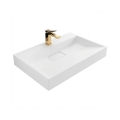 REA-U8902 - GOYA opbouwwastafel 46x70 cm composiet/mat wit