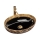 REA-U8978 - MARGOT opzetwastafel 40 x 52 cm, keramiek, zwart/goud