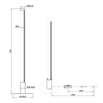 Reality - Dimbare LED Tafel Lamp SMARAGD LED/6W/230V 3000-6000K Wi-Fi