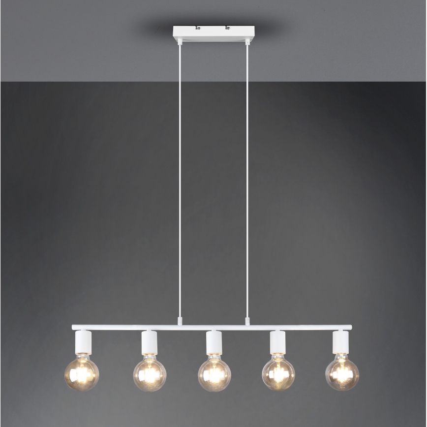 Reality - Hanglamp aan een koord VANNES 5xE27/40W/230V