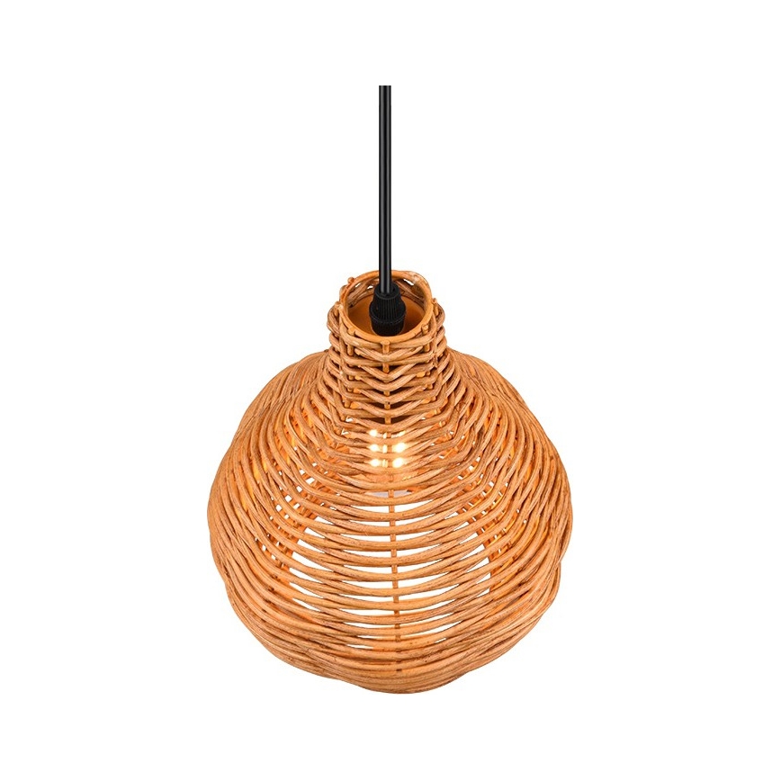 Reality - Hanglamp aan snoer SPROUT 1xE14/40W/230V bruin/rotan