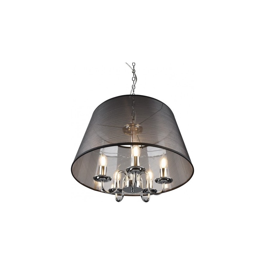 Reality - LED Hanglamp aan een ketting CIMA 5xE14/40W/230V zwart