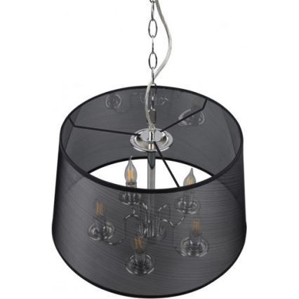 Reality - LED Hanglamp aan een ketting CIMA 5xE14/40W/230V zwart