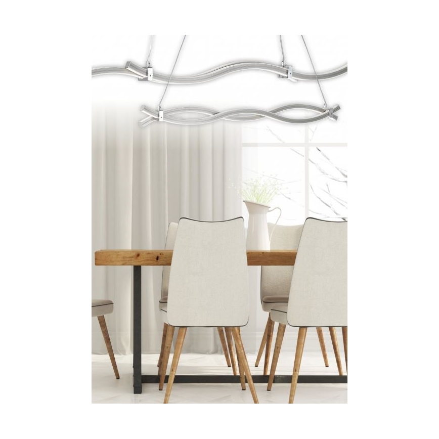 Reality - LED Hanglamp aan een koord WAVE LED/16W/230V + LED/9W