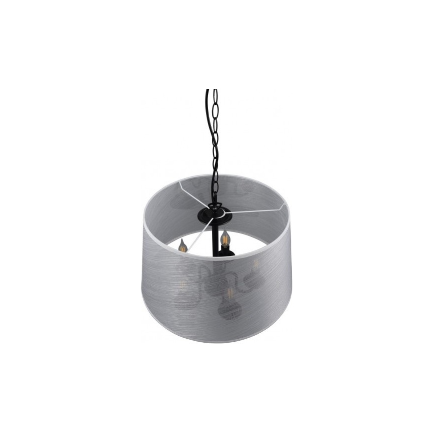 Reality - LED-kroonluchter aan ketting CIMA 5xE14/40W/230V grijs