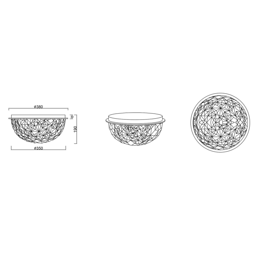 Reality - Plafond Lamp TRITON 3xE14/10W/230V