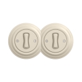 Reblig - Dubbele eenpolige retro schakelaar met afdekraam nr. 1, beige