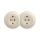 Reblig - Dubbele retro wandcontactdoos met afdekraam SCHUKO 230V beige